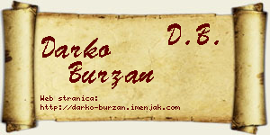 Darko Burzan vizit kartica